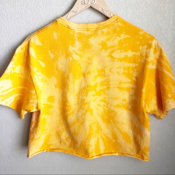 FIFTH SUN boho hand tie dyed cropped top M - Picture 2 of 7